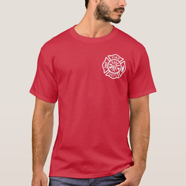  Fire Department Logo  T-Shirt (Front)