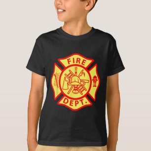 Fire Department Logo Uniform Fireman Symbol Firefi T-Shirt