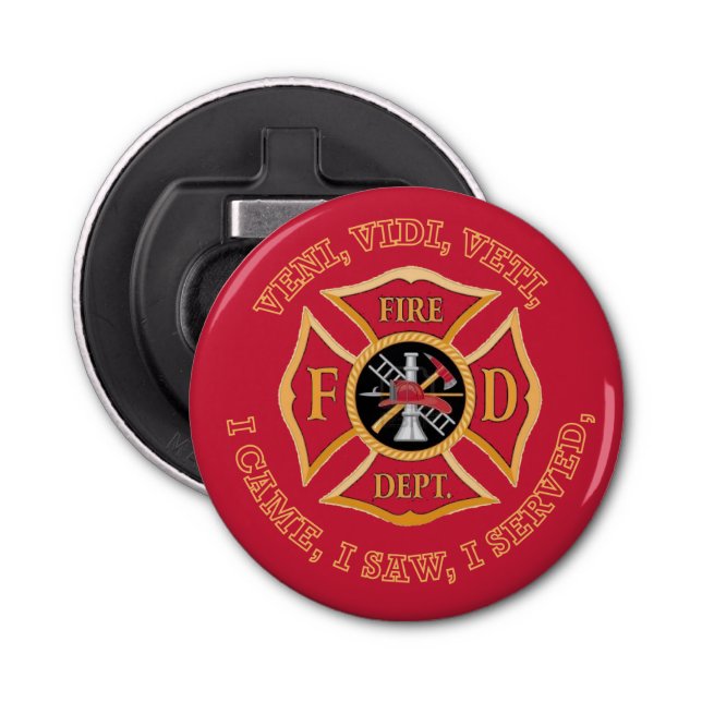 Fire Department Maltese Cross VVV Bottle Opener (Front)