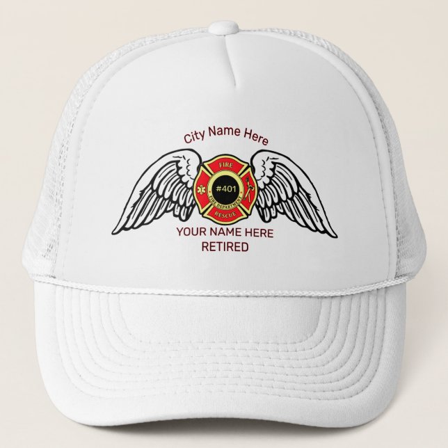 Fire Department | Rescue Squad | Custom Hat  (Front)