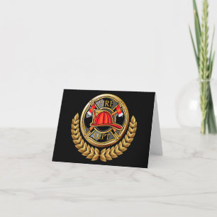 Fire Department Thank You or Blank Note Card