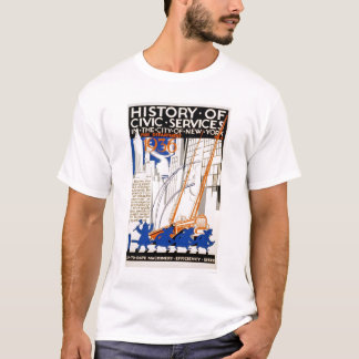 Fire Department Truck NYC 1936 WPA T-Shirt