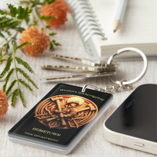 Fire Departments Badge symbolizing bravery Key Ring