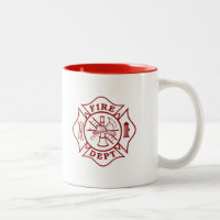 Fire Dept / Firefighter Maltese Cross Mug