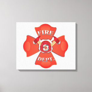 Fire Dept Logo Canvas Print