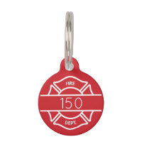 Fire Dept Logo Customisable Accountability Tag