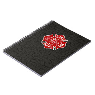 Fire Dept Maltese Cross Note Pad Notebook
