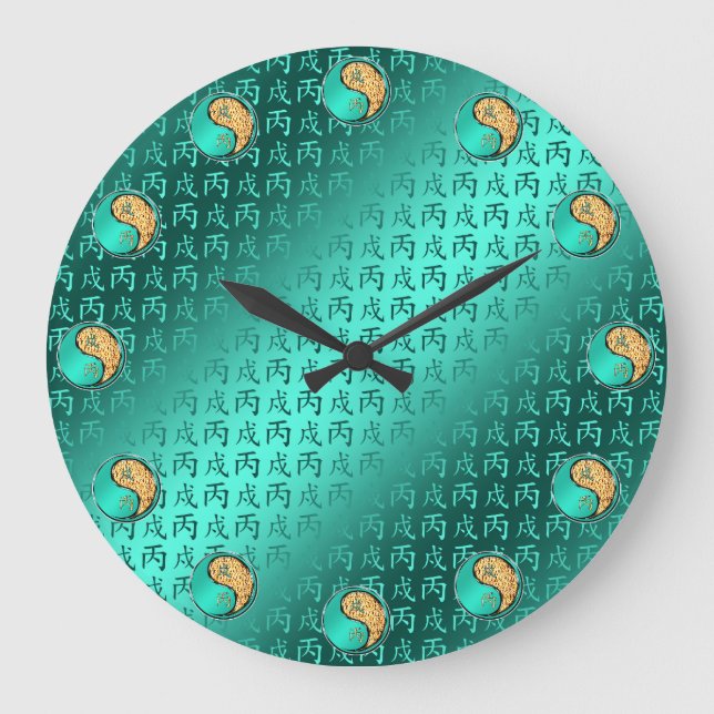 Fire Dog Large Clock (Front)