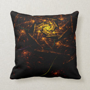 Fire Down Below Abstract Cushion