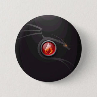 Fire Dragon 6 Cm Round Badge