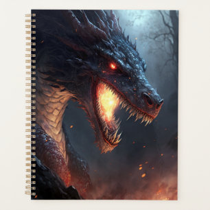 Fire Dragon Fantasy Art Art Planner