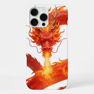 Fire Dragon Fantasy Art Design, Mythical Creature iPhone 16 Pro Max Case