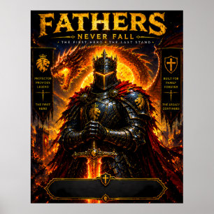 Fire Dragon Father Poster