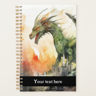 Fire Dragon green 4 Planner