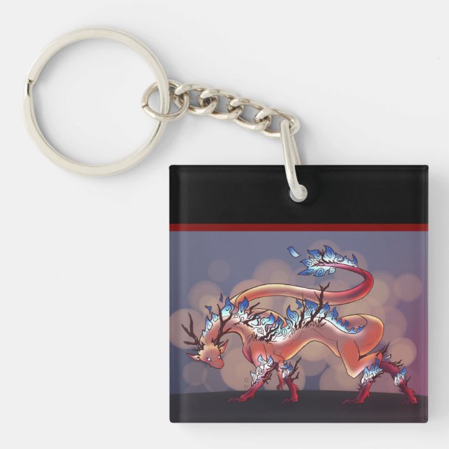 Fire Dragon Key Ring (Front)