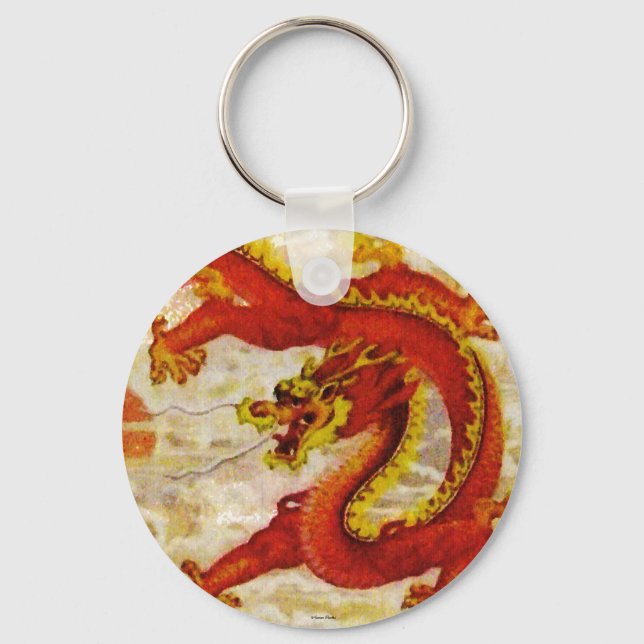 Fire Dragon Keychain (Front)