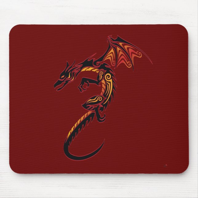 Fire Dragon Mouse Pad (Front)