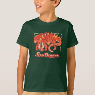 Fire dragon pixel art T-Shirt
