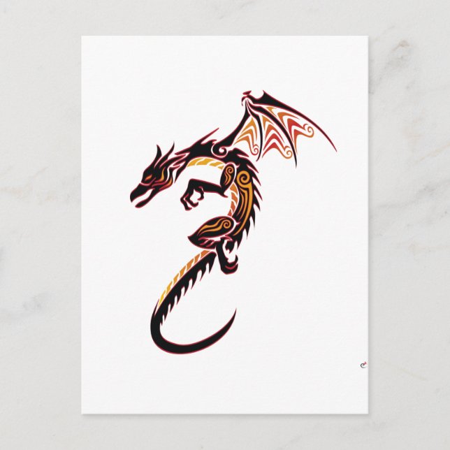 Fire Dragon Postcard (Front)