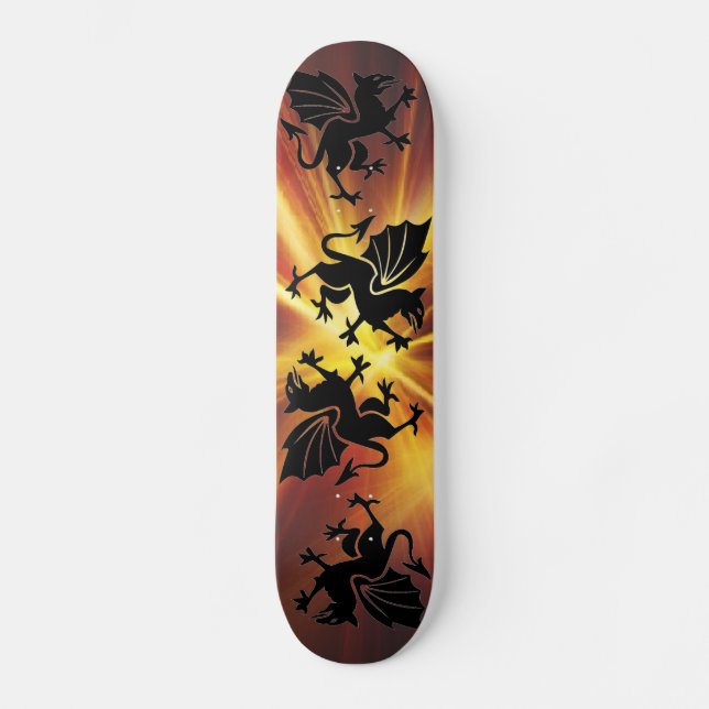 fire dragon Skateboard (Front)