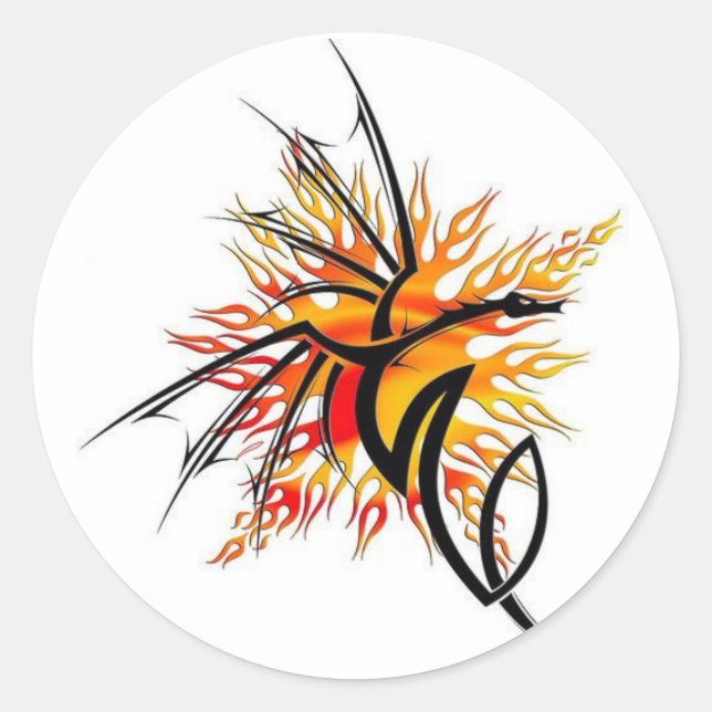 Fire Dragon Sticker (Front)