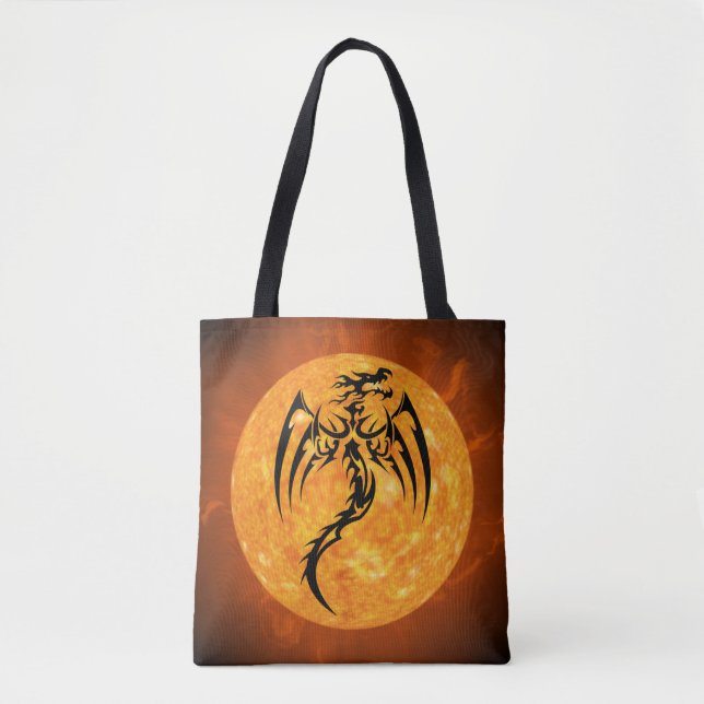 fire dragon tote bag (Front)