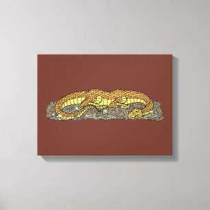 Fire Drake at Rest Canvas Print