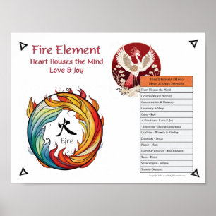 Fire Element Acupuncture Poster