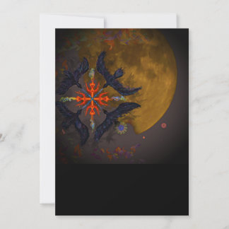 Fire element digital surreal    holiday card