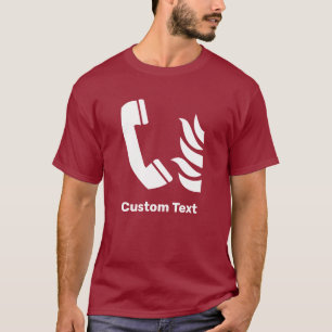 Fire Emergency Phone Safety Sign T-Shirt