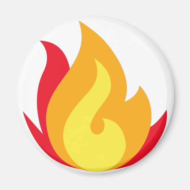 Fire Emoji Magnet  (Front)