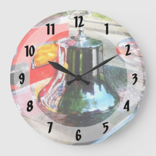 Fire Engine Bell Large Clock