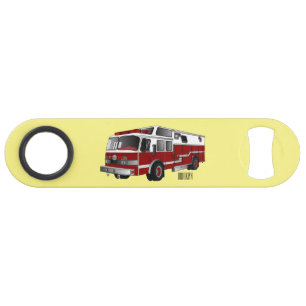 Fire engine cartoon illustration