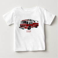 Fire engine cartoon illustration