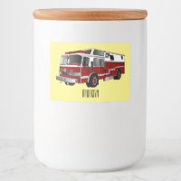 Fire engine cartoon illustration