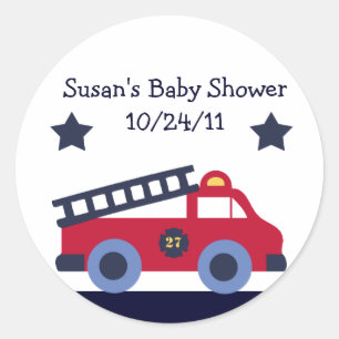 Fire Engine/Fire Truck Stickers/Envelope Seals