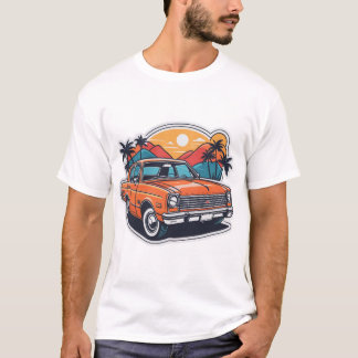 Fire Engine Orange Car T-Shirt