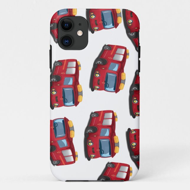 Fire Engine Pattern Case-Mate iPhone Case (Back)