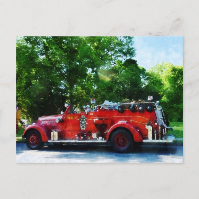 Fire Engine Postcard (Front)