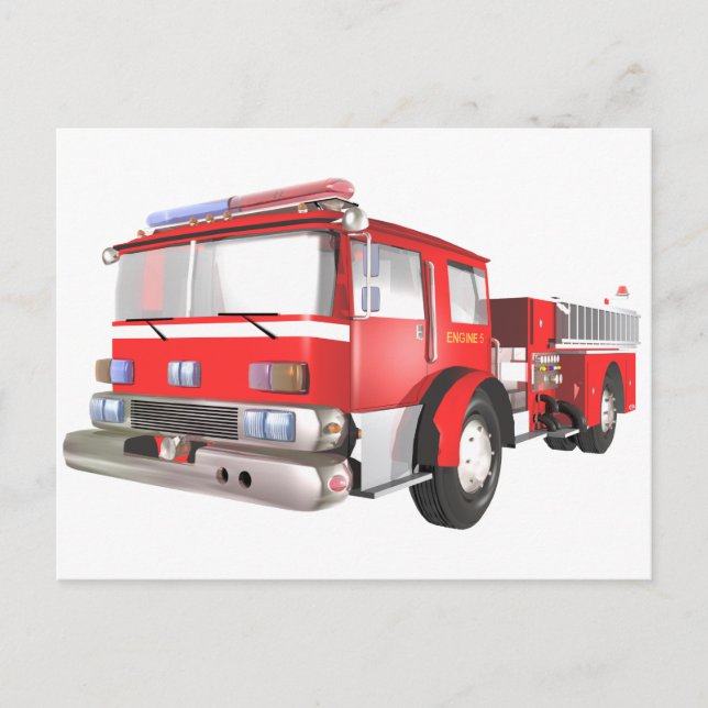 Fire Engine postcard (Front)