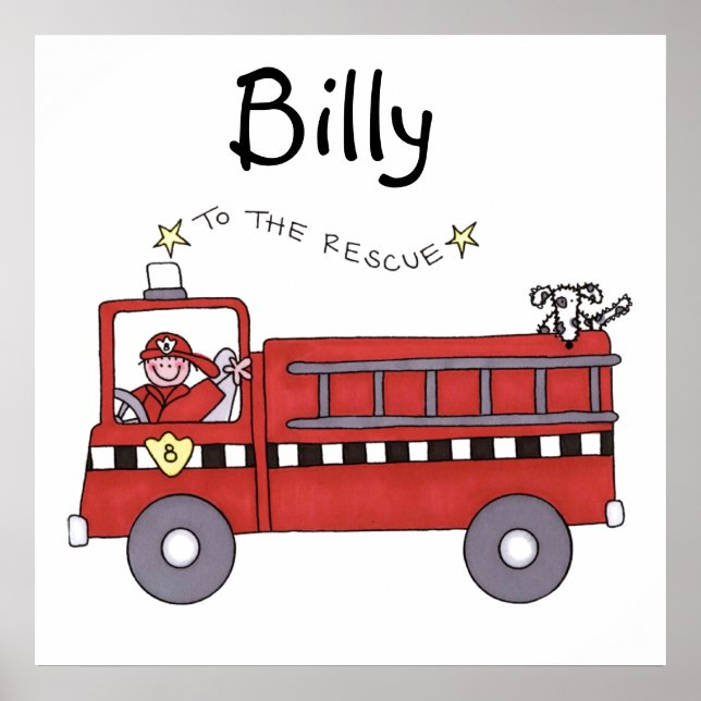 Fire Engine Poster (Front)