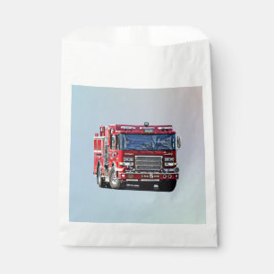 Fire Engine Turning the Corner Favour Bags