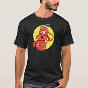 Fire Extinguisher Cartoon T-Shirt