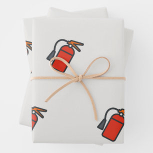 Fire Extinguisher Party Gift Wrap 