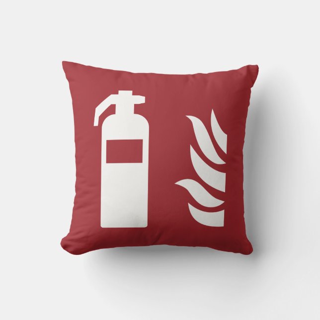 Fire Extinguisher Safety Sign Cushion (Front)