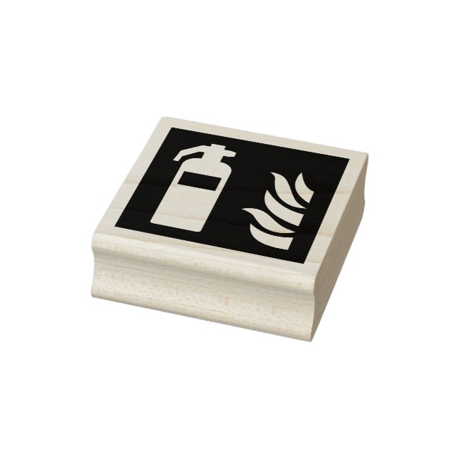 Fire Extinguisher Safety Sign Rubber Stamp (Stamp)