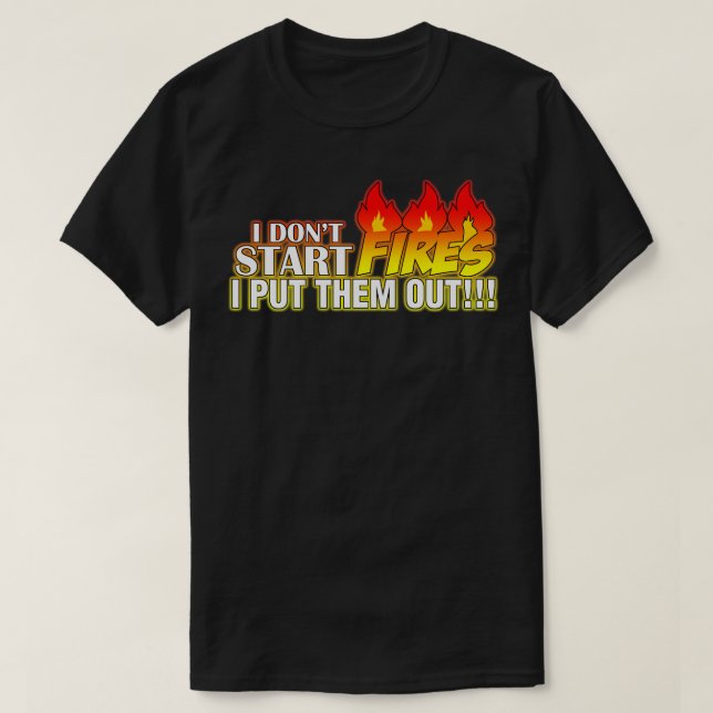 Fire Extinguisher T-Shirt (Design Front)