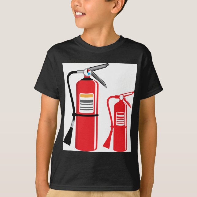 Fire extinguisher Vector T-Shirt (Front)
