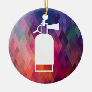 Fire Extinguishers Minimal Ceramic Tree Decoration