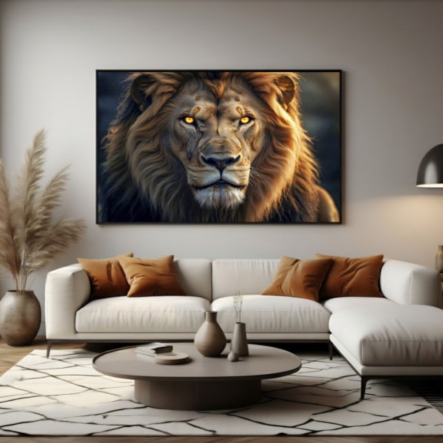 Fire Eyes of the Jungle King Poster (Creator Uploaded)